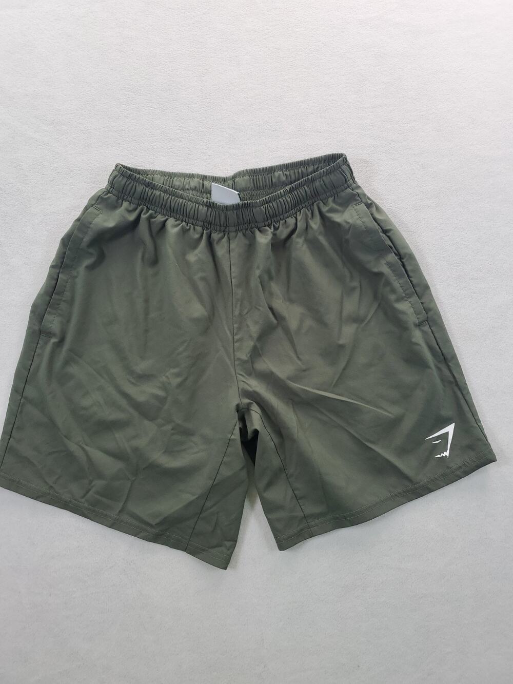 Gymshark Men's Athletic Shorts XS Drawstring Waist Lightweight Polyester W Logo